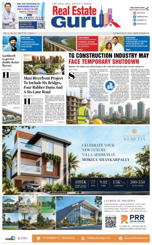 Real Estate Guru | October 18–24, 2026 | Hyderabad Real Estate News, Telangana Construction Crisis, Property Market & Infrastructure Updates