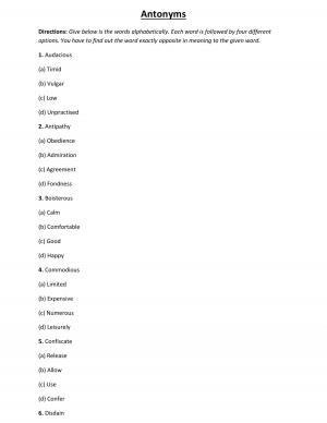 SBI Associate Bank Clerk Exam: English Language: Tips and Strategies-Antonyms