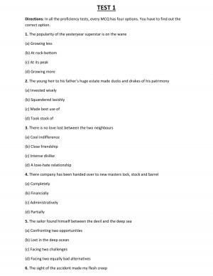 IBPS SO Exam 2015: English Language- Concept & Sample Questions-Idioms & Phrases