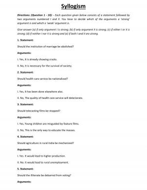 IBPS SO Exam 2015: Reasoning- Concept and Sample Question-Syllogism