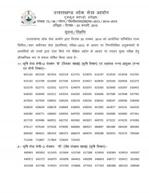 Uttarakhand PCS Prelims 2012: Result Declared