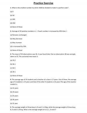 IBPS SO Exam 2015: Quantitative Aptitude-Concept and Sample Question-Averages