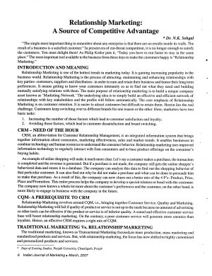 IJM-March07-Article2-Relationship Marketing: A Source of Competitive Advantage