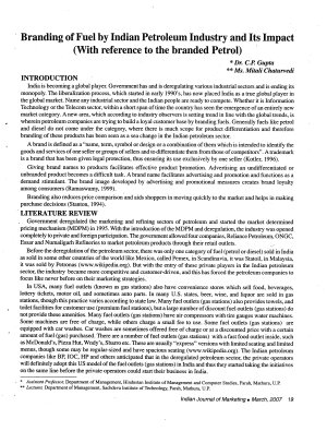 IJM-March07-Article5-Branding of Fuel by Indian Petroleum Industry and Its Impact (With Reference to the Branded Petrol)