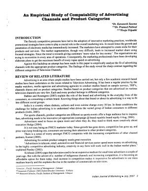 IJM-July07-Article1-An Empirical Study of Compatibility of Advertising Channels and Product Categories