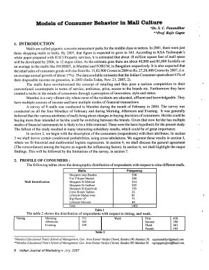 IJM-July07-Article2-Models of Consumer Behaviour in Mall Culture