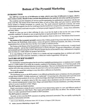 IJM-AUg07-Article2-Bottom of The Pyramid Marketing