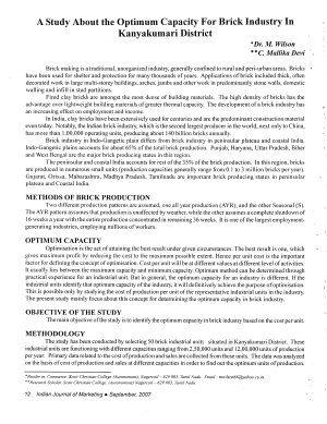 IJM-Sep07-Article2-A Study About the Optimum Capacity for Brick Industry in Kanyakumari District