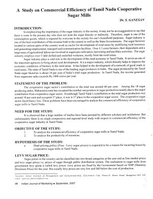 IJM-Sep07-Article8-A Study on Commercial Efficiency of Tamil Nadu Cooperative Sugar Mills