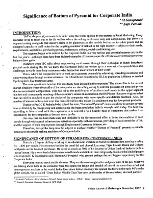 IJM-Nov07-Article1-Significance of Bottom of Pyramid for Corporate India