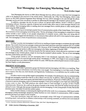 IJM-Nov07-Article4-Text Messaging: An Emerging Marketing Tool