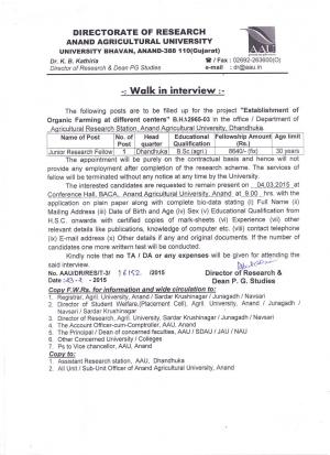 Junior Research Fellow 