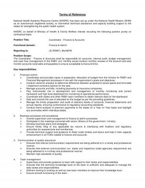 NHSRC on behalf of Ministry of Health & Family Welfare intends recruiting the following position purely on contractual basis