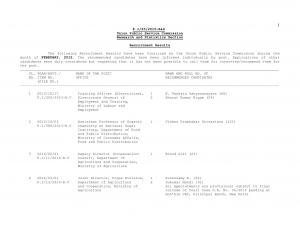 Union Public Service Commission Declared Result for Various Posts 2015