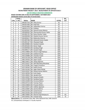 Result: Officer Scale-I
