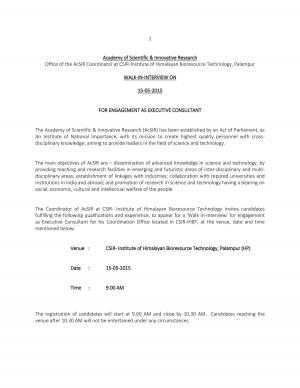 Academy of Scientific & Innovative Research