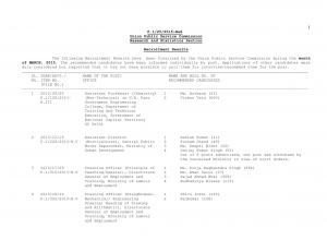 UPSC Declared Final Results for Various Posts 2015