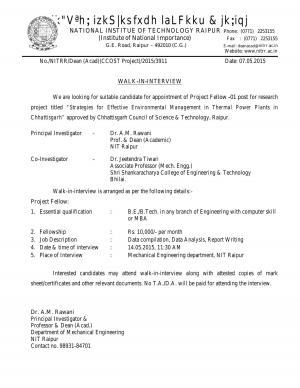 National Institue Of Technology Raipur