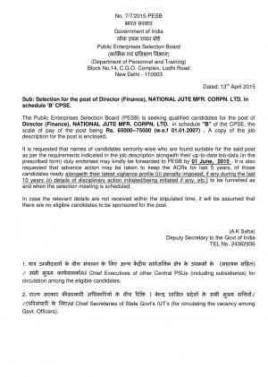 Government of India Public Enterprises Selection Board