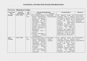 National Centre for Trade Information 2015