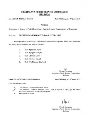 MPSC Declared Final Result for Pool Officer Post 2015