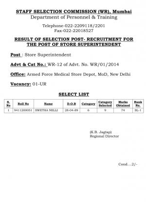 Store Superintendent