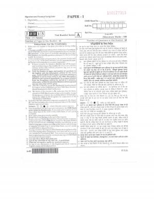 UGC NET Question Paper June 2015 Paper I HN