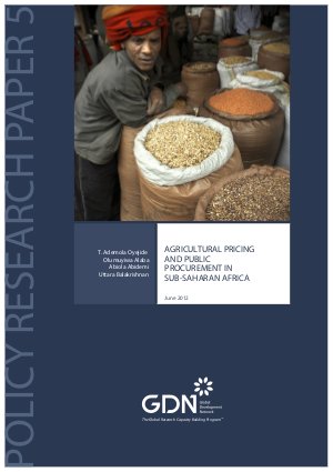 Agricultural Pricing And Public Procurement In Sub-Saharan Africa e ...