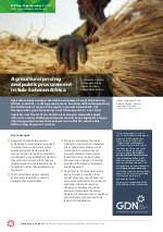 Agricultural pricing and public procurement in Sub-Saharan Africa