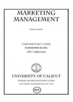 MARKETING MANAGEMENT 