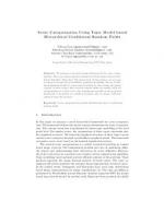 Scene Categorization Using Topic Model Based Hierarchical Conditional Random Fields