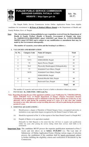 PPSC Recruitment 2015 for 123 Medical Officer & Other Posts 2