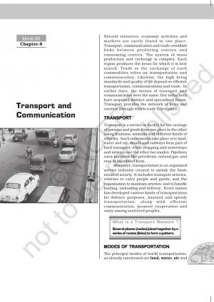 Chapter 8 Transport and Communication