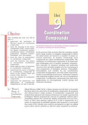 Class 12 NCERT Chemistry Chapter-9: Coordination Compounds