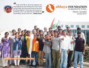 abhaya News Update - January 2013