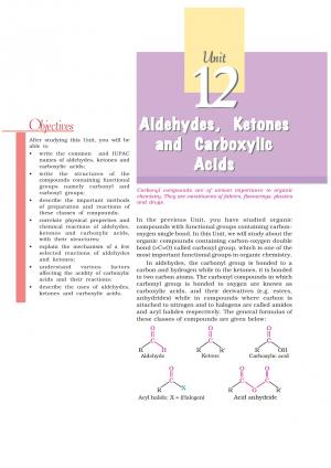 Class 12 NCERT Chemistry Chapter-12: Aldehydes, Ketones and Carboxylic Acids