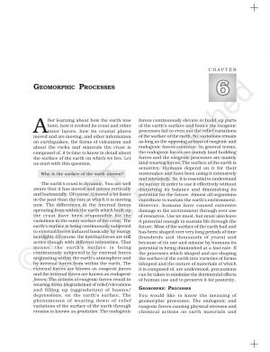 GEOMORPHIC PROCESSES