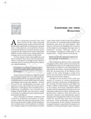 LANDFORMS AND THEIR EVOLUTION