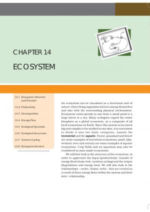 Class 12 NCERT Biology Chapter-14: Ecosystem