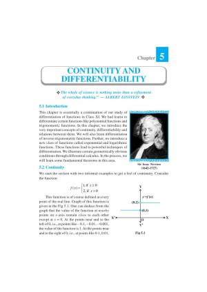 Class 12 NCERT Mathematics Chapter-5 Continuity and Differentiability