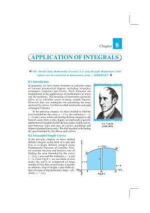Class 12 NCERT Mathematics Chapter-8 Application of the Integral