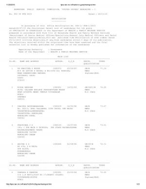 KPSC declared final result for Specialist in Gynaecology Post