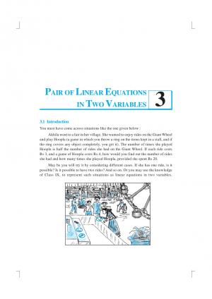 NCERT CBSE Class 10th Mathematics Chapter-3 Pair of Linear Equations in Two Variables