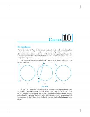 NCERT CBSE Class 10th Mathematics Chapter-10: Circles