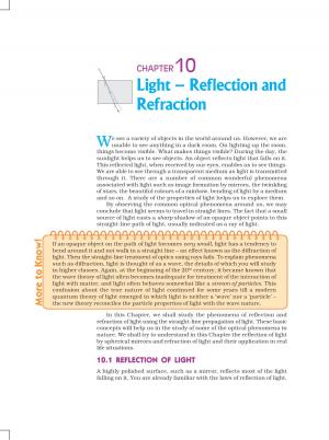 NCERT CBSE Class 10th Science Chapter-10 Light – Reflection and Refraction
