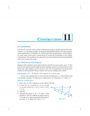 NCERT CBSE Class 10th Mathematics Chapter-11: Constructions