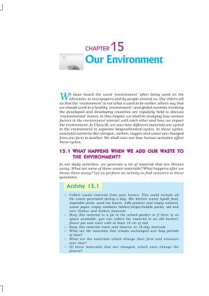 NCERT CBSE Class 10th Science Chapter-15 Our Environment