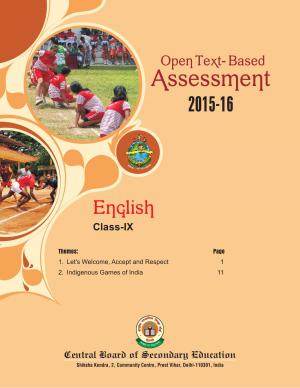 CBSE Class 9th English OTBA Study Material 2016