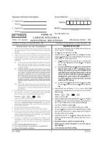 UGC NET / JRF Labour Welfare & Industrial Relations Question Paper– II: December 2004