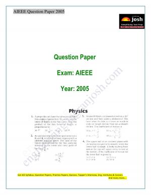 AIEEE Solved Question Paper 2005